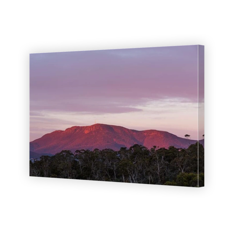 Mesmerizing view of sunrise on Mount Wellington, Kunanyi, Hobart, Tasmania, Australia