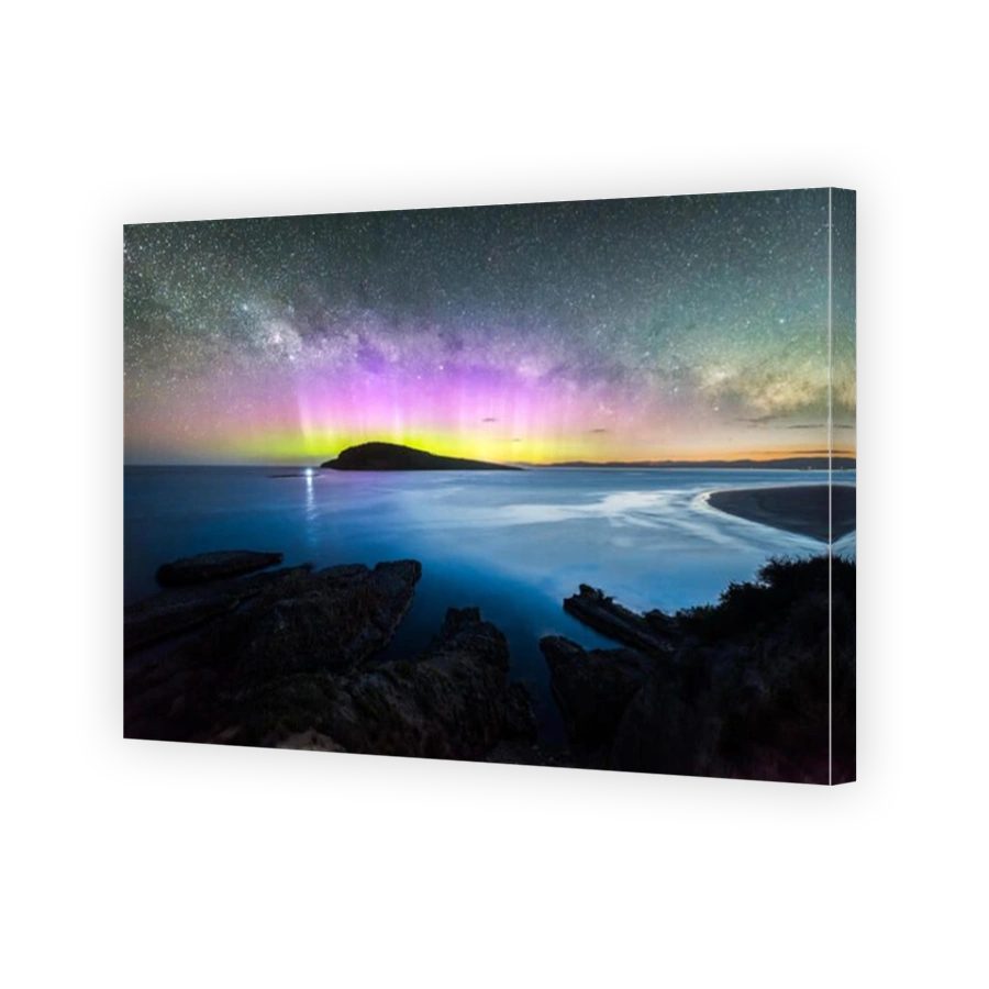 Blue Hour Aurora over Betsey Island