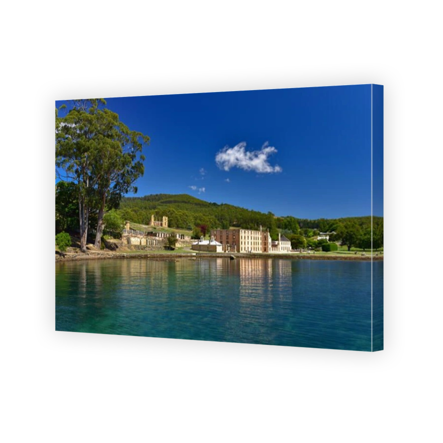 View of Port Arthur Historic Site and sea, Tasmania, Australia