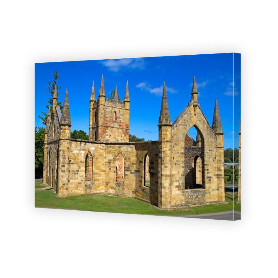 The convict-built church at Port Arthur