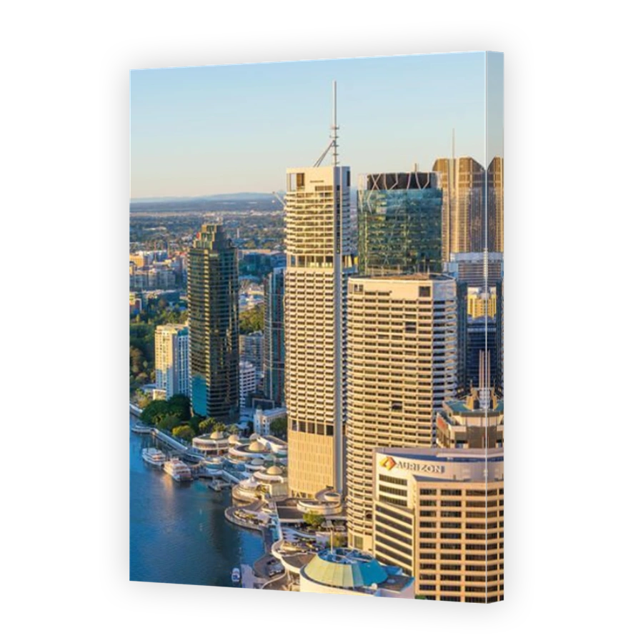 Brisbane CBD at sunrise
