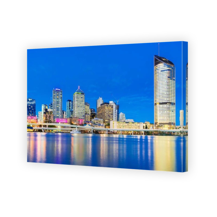 Brisbane cityscape at twilight