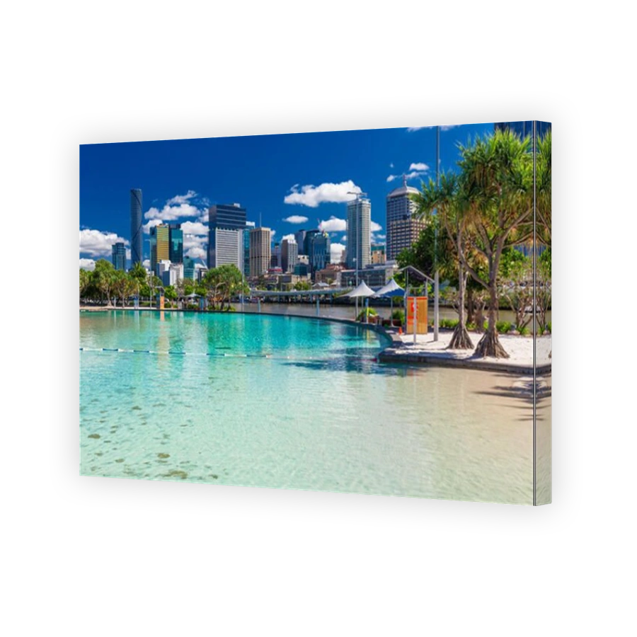 Streets Beach in South Bank Parkland, Brisbane, Queensland, Australia