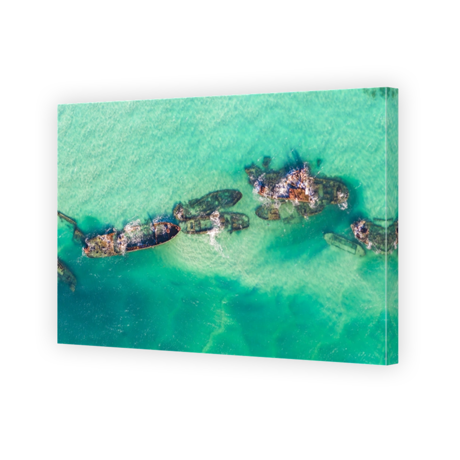 Tangalooma Shipwrecks off Moreton island, Queensland Australia