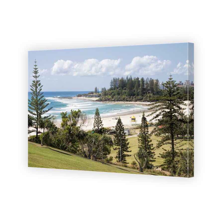 Coolangatta beach and Snapper Rocks from Kirra Point Lookout