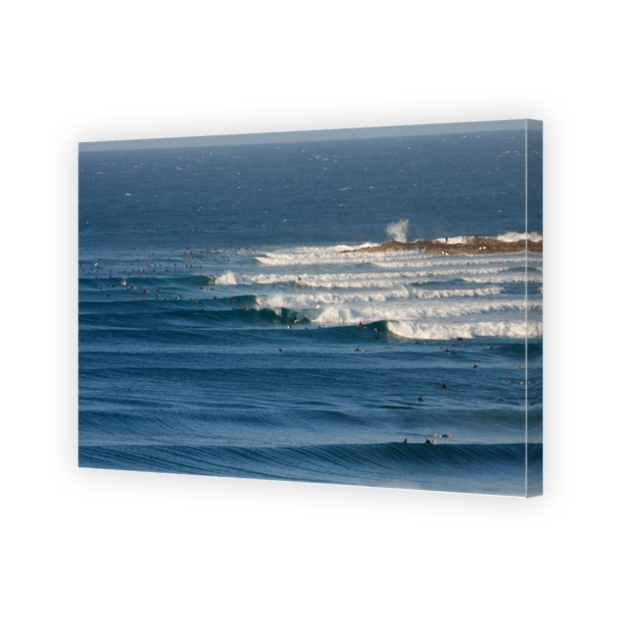 Snapper Rocks and with surfers, Coolangatta, Australia