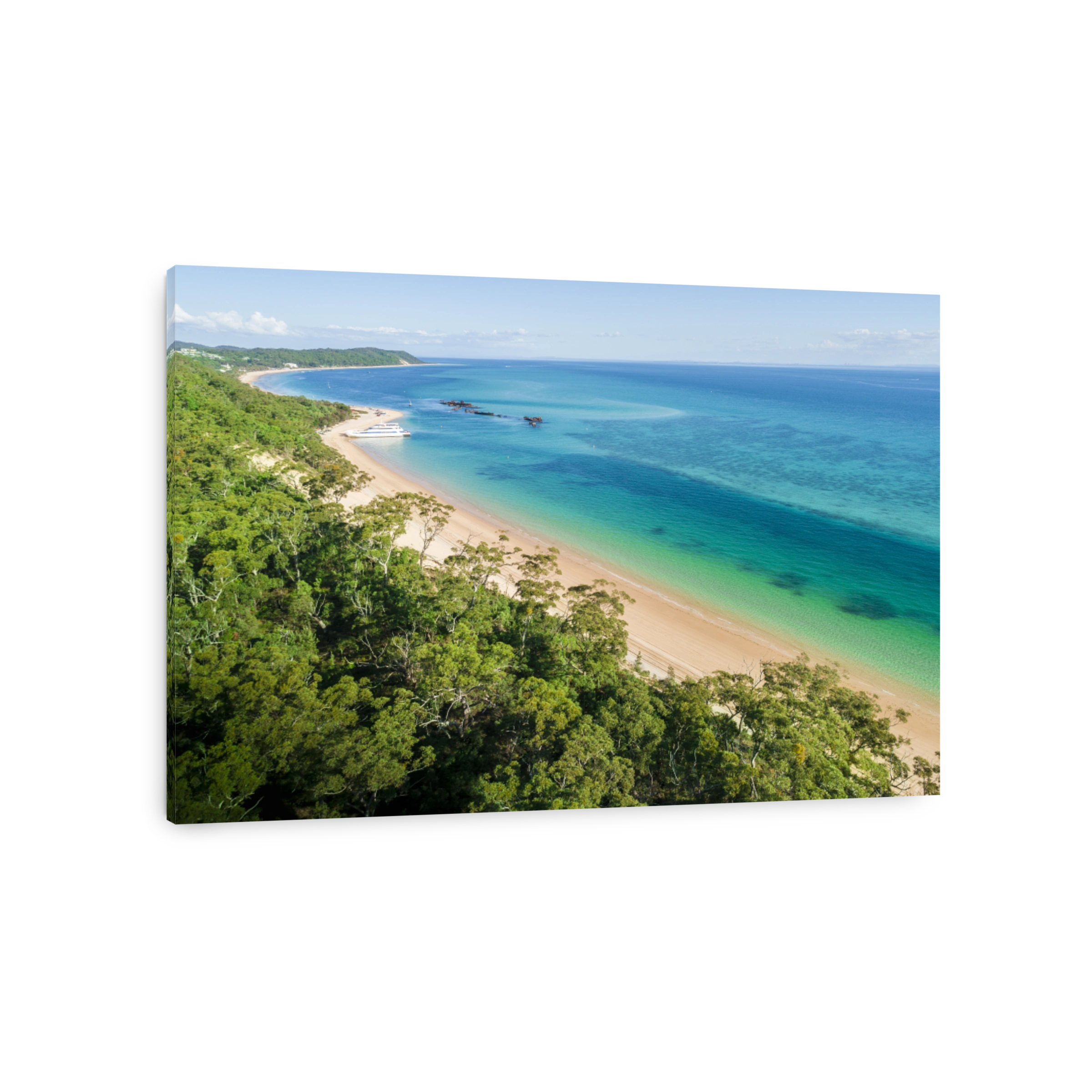Moreton Island, Queensland, Australia from above