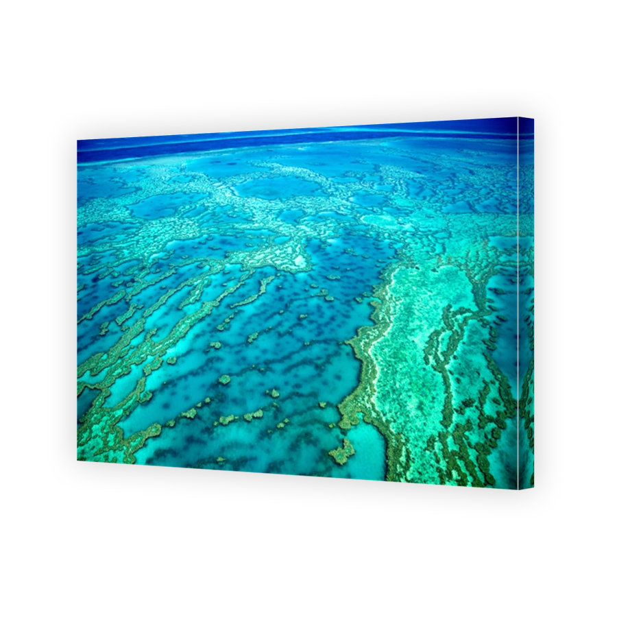 Aerial view of the Great Barrier Reef