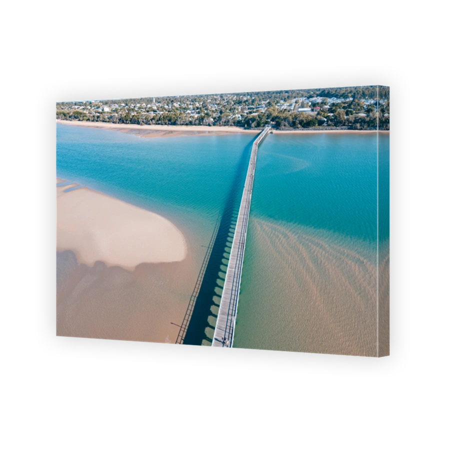 Hervey Bay, Urangan Pier (aerial view)