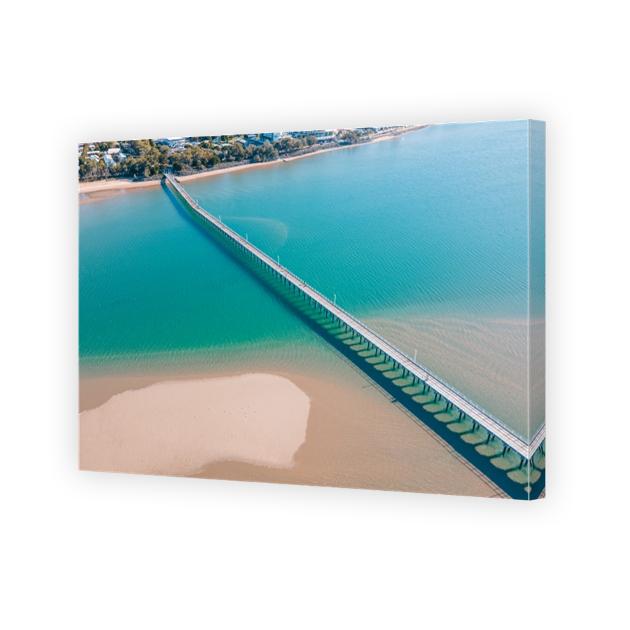 Hervey Bay, Urangan Pier (aerial view)