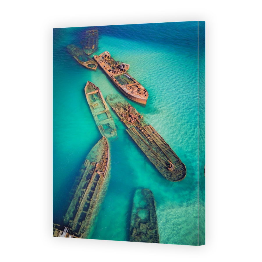 Tangalooma Wrecks from behind