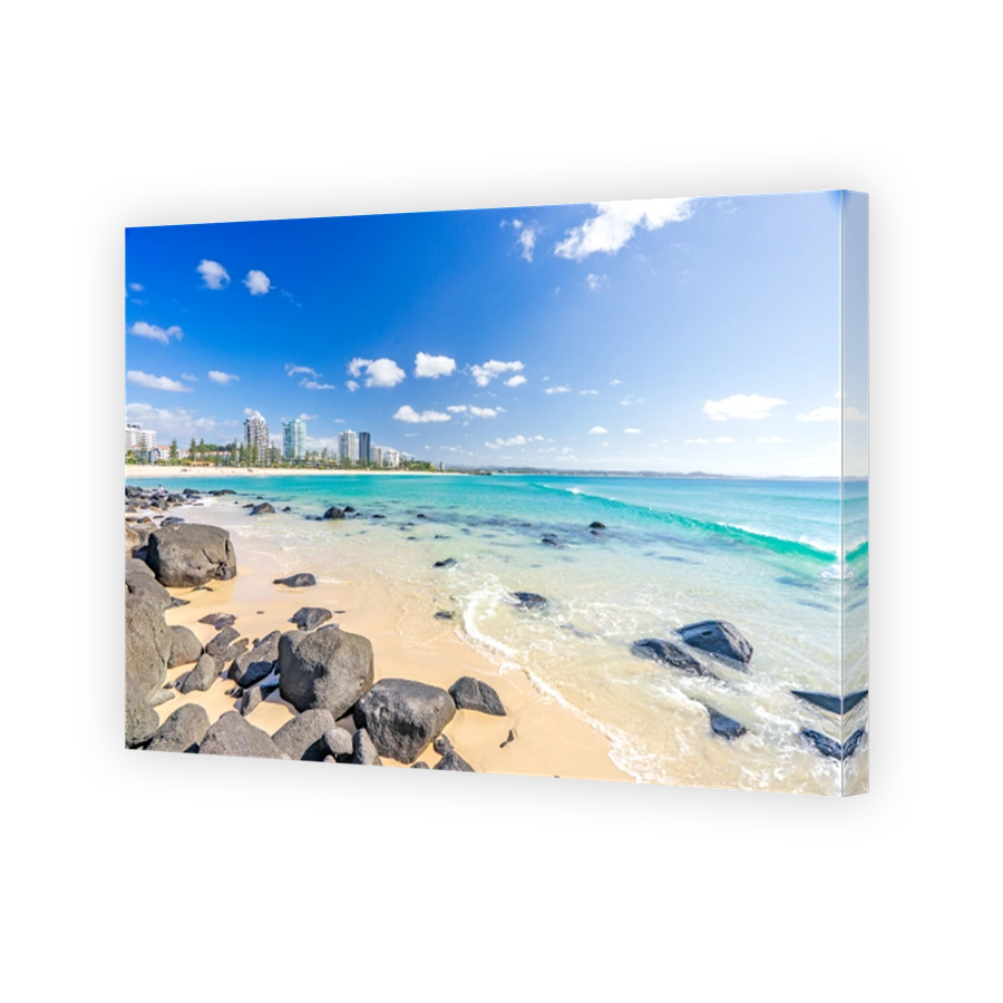 Coolangatta on a clear idyllic day on the Gold Coast, Australia