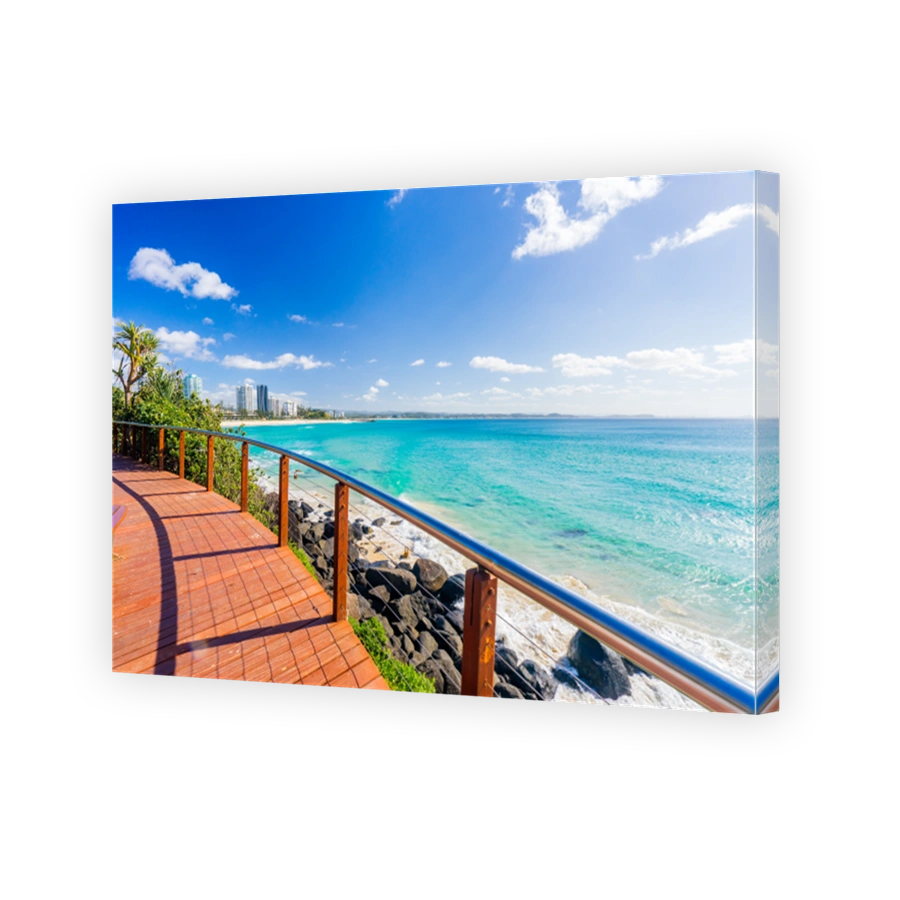 Coolangatta on a clear idyllic day on the Gold Coast, Australia