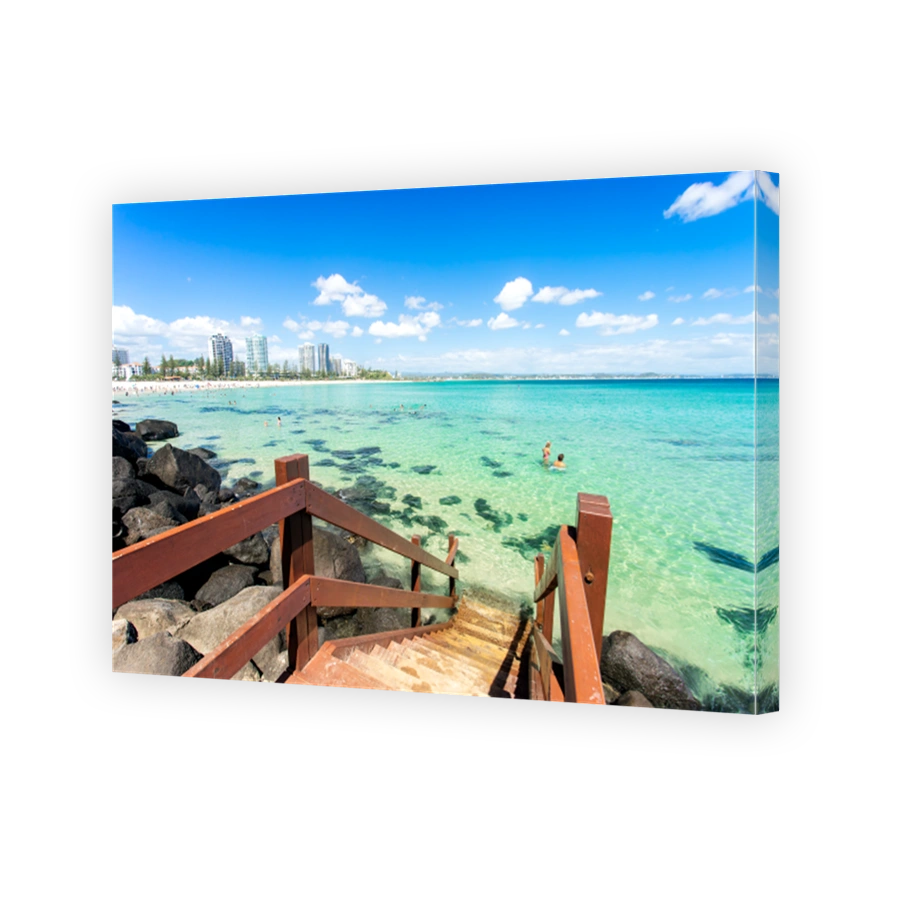 Coolangatta on a clear idyllic day on the Gold Coast, Australia