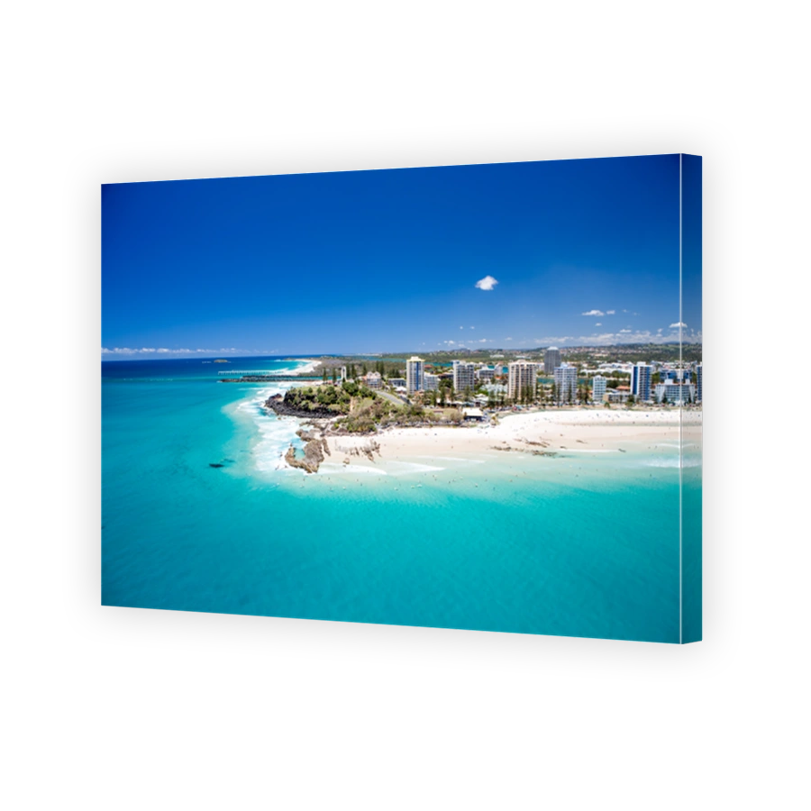 An aerial view of Coolangatta