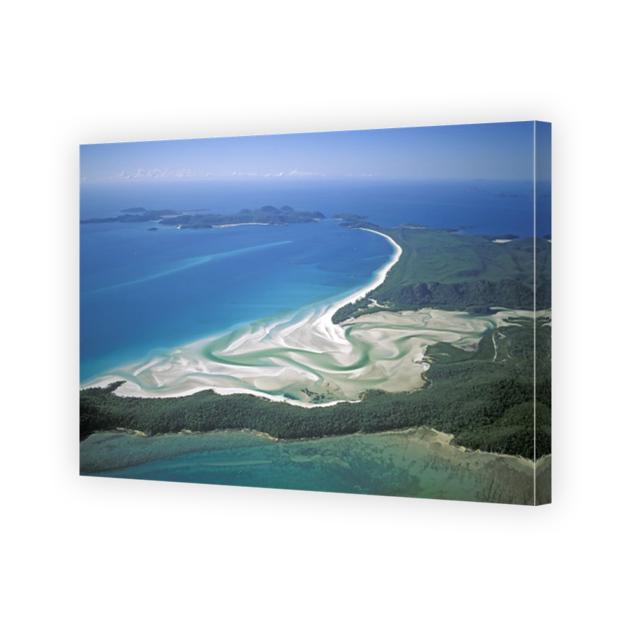 The beautiful Whitehaven beach.