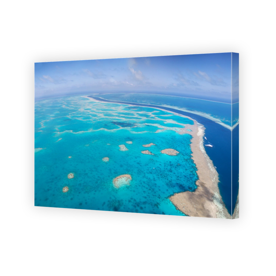 Aerial Panorama of the Great Barrier Reef