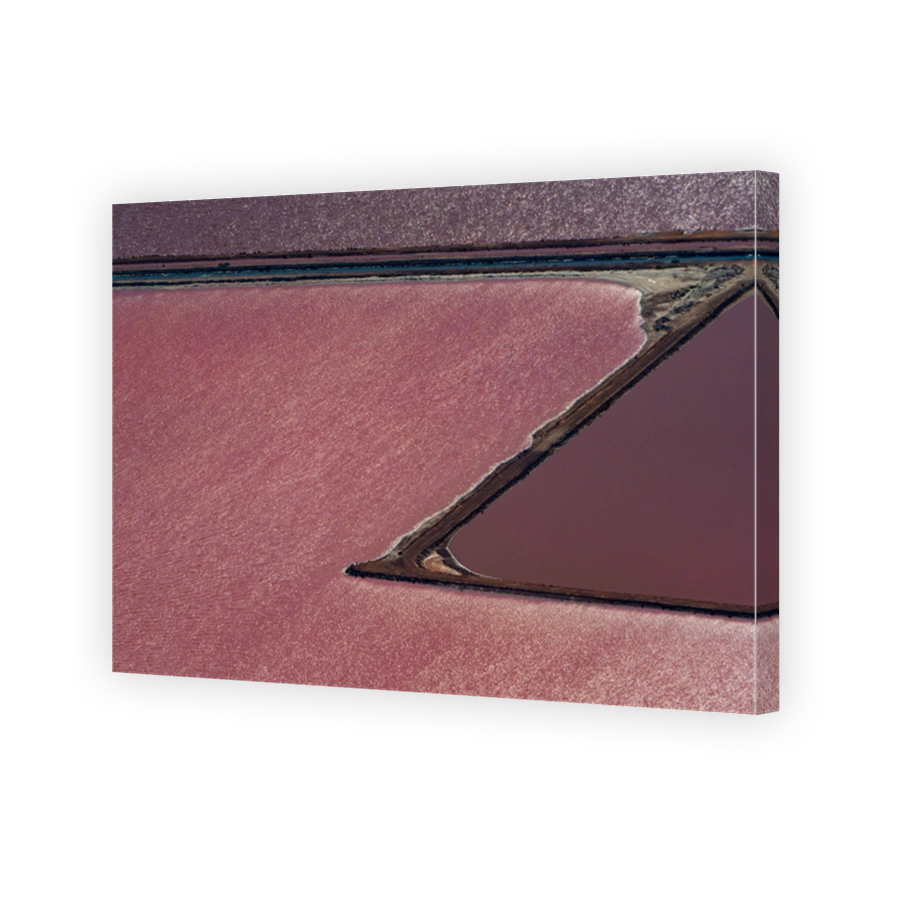 Colorful abstract aerial images of Hutt Lagoon, Western Australia