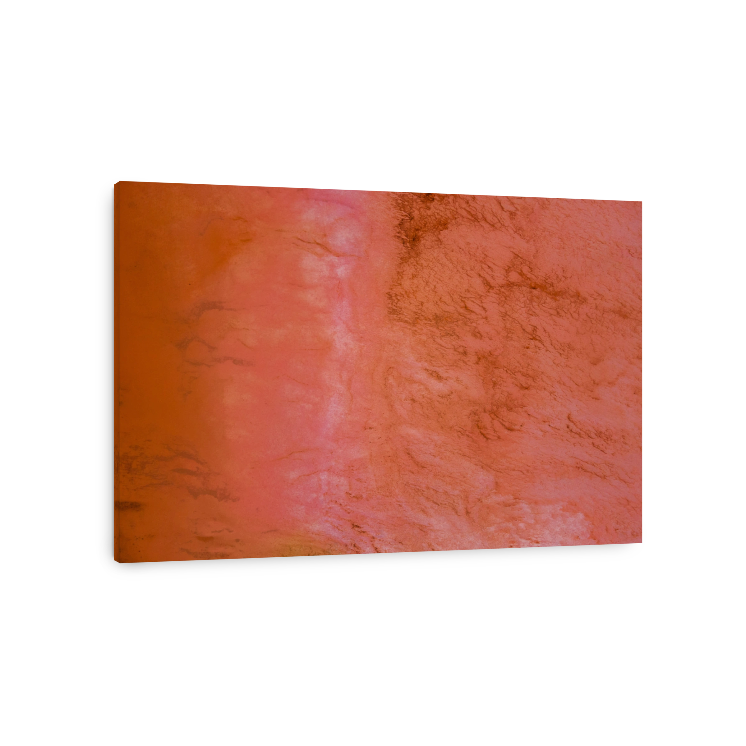 Orange salt lake in Western Australia