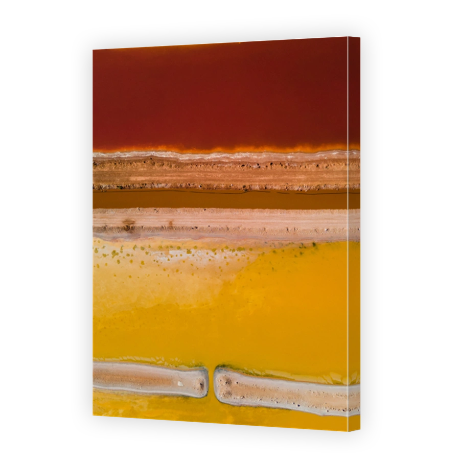 Orange salt lake in Western Australia