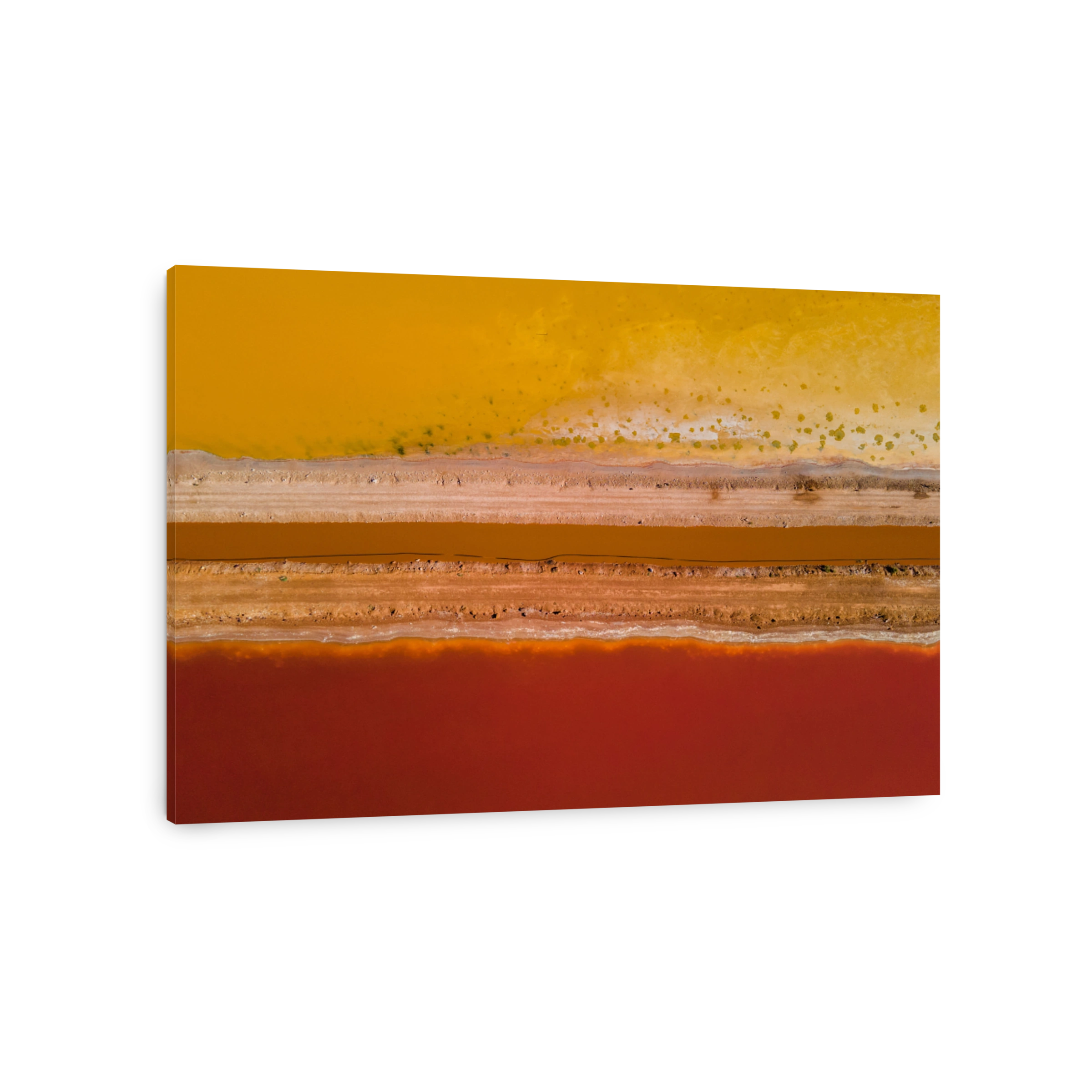 Orange salt lake in Western Australia