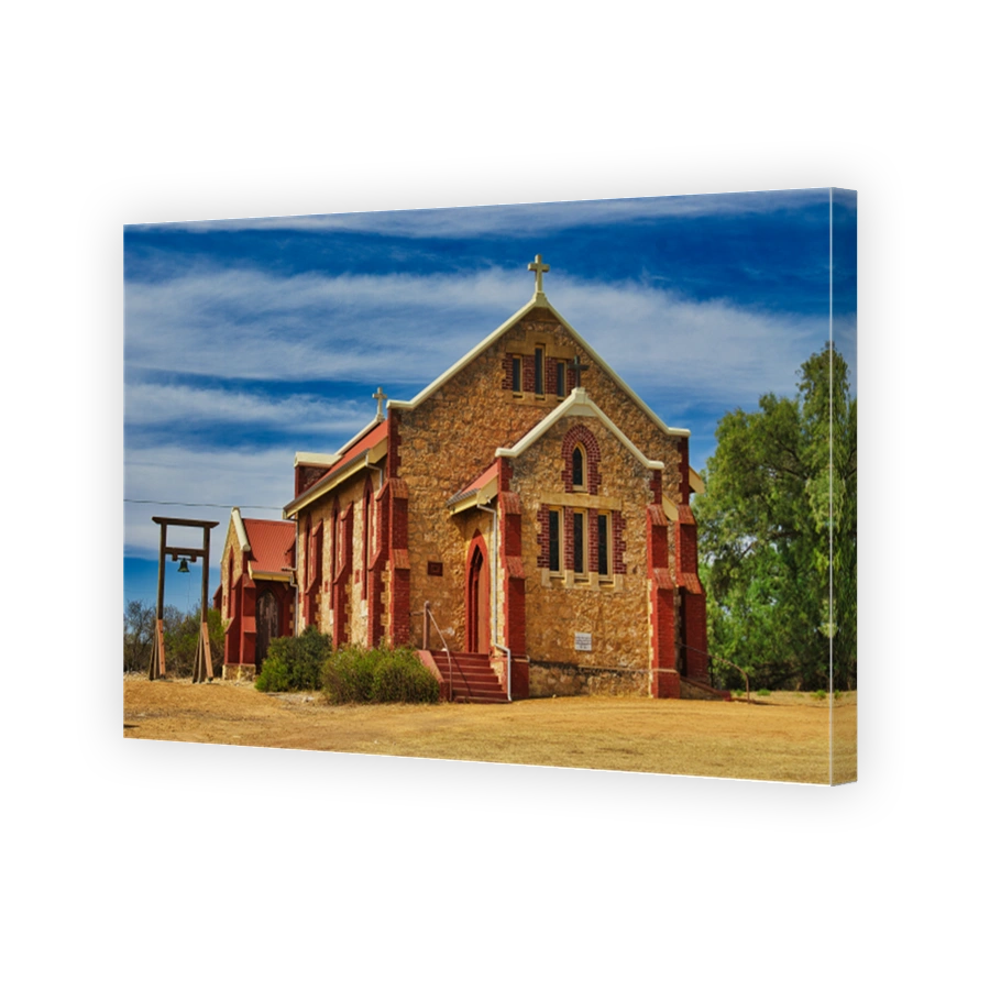 Stone and brick Anglican church  in Greenough, Western Australia