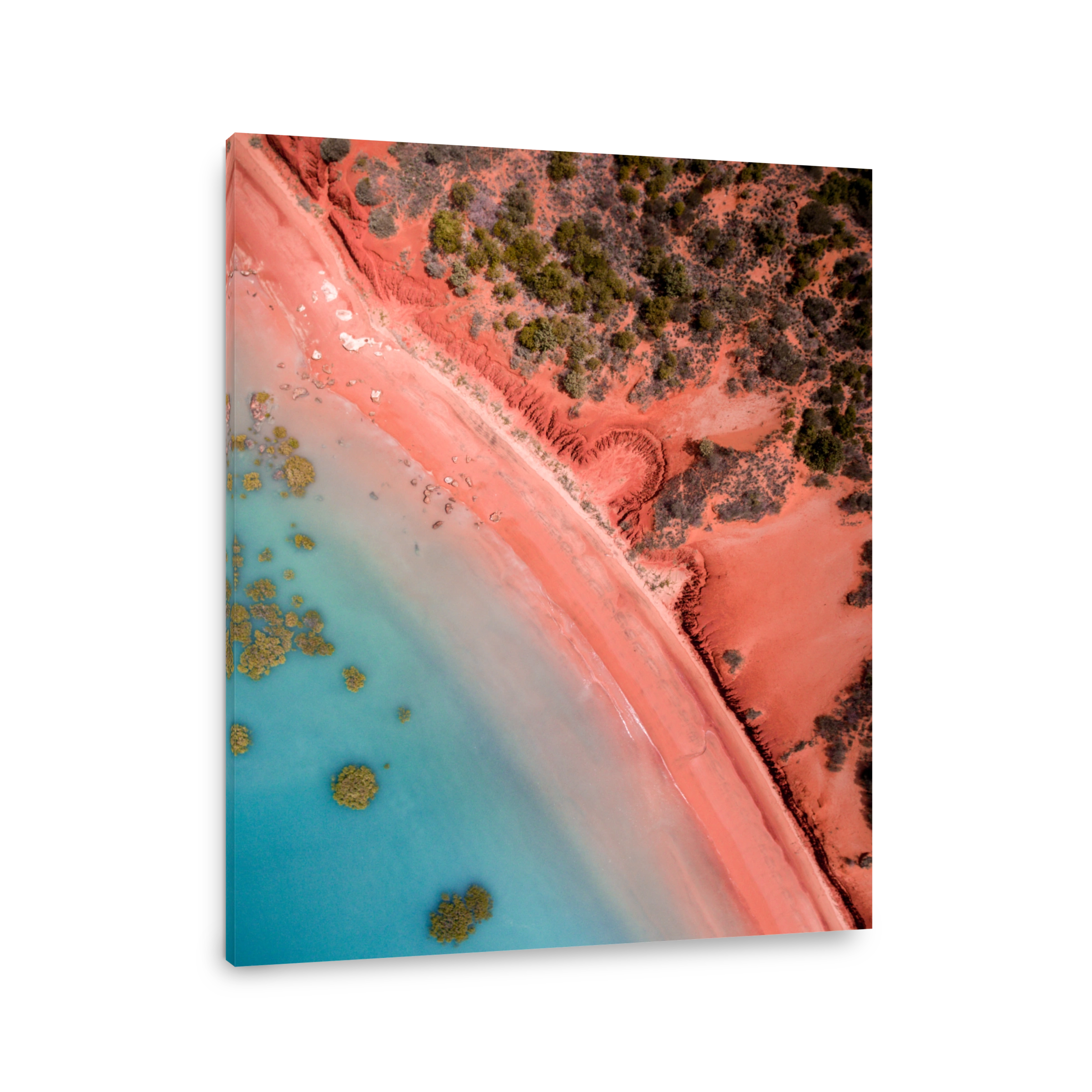 An aerial drone photograph of the Roebuck Bay coastline in Broome, Western Australia