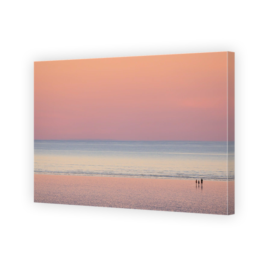 A family is enjoying the beautiful view at 80 mile beach, in Broome, Western Australia