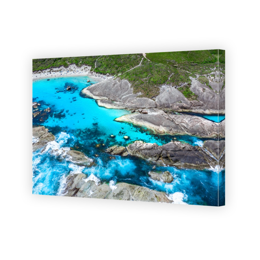 Aerial Image Of Elephant Rocks And Green Pools In Denmark, Western Australia.