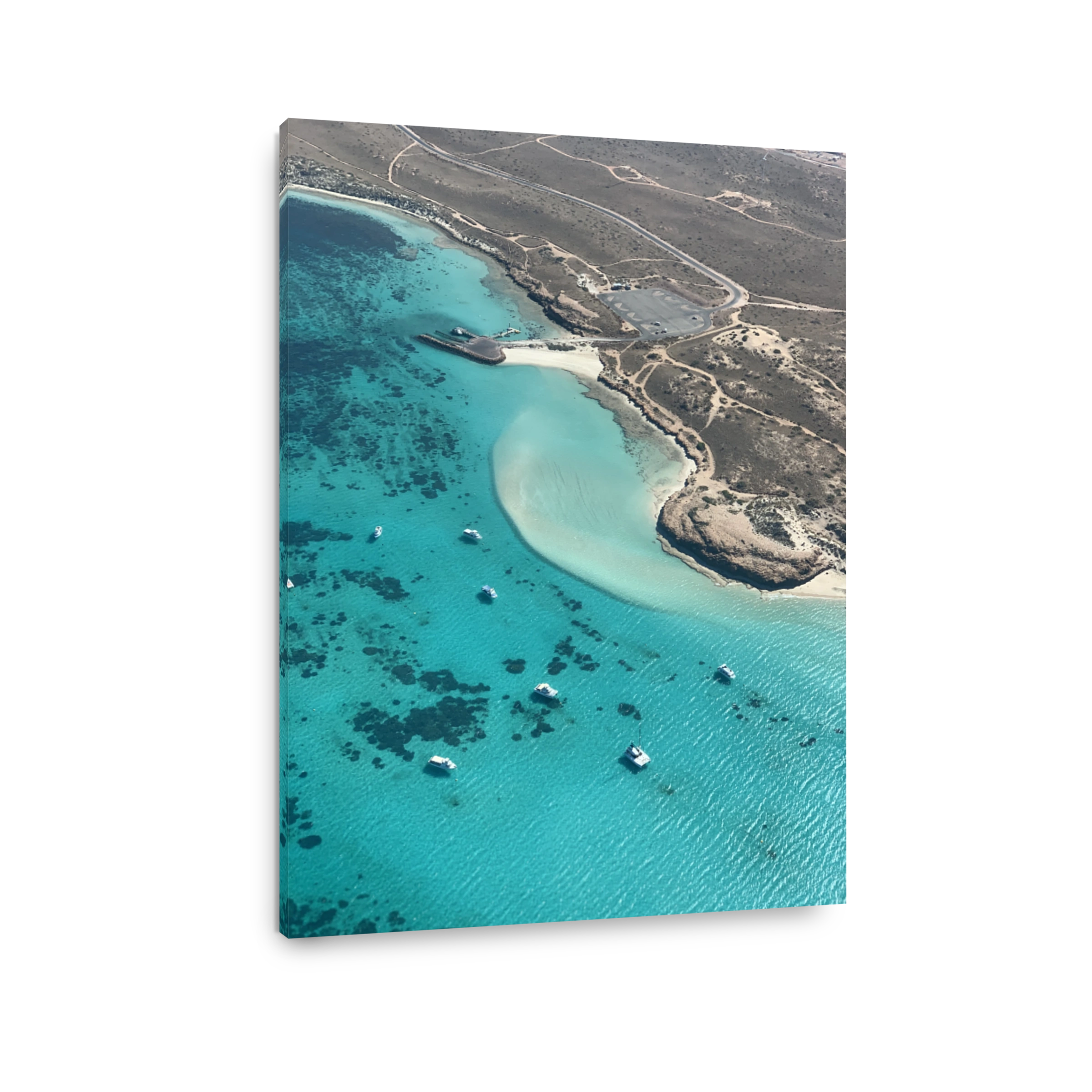 Aerial view of the Ningaloo Reef, Coral Bay.