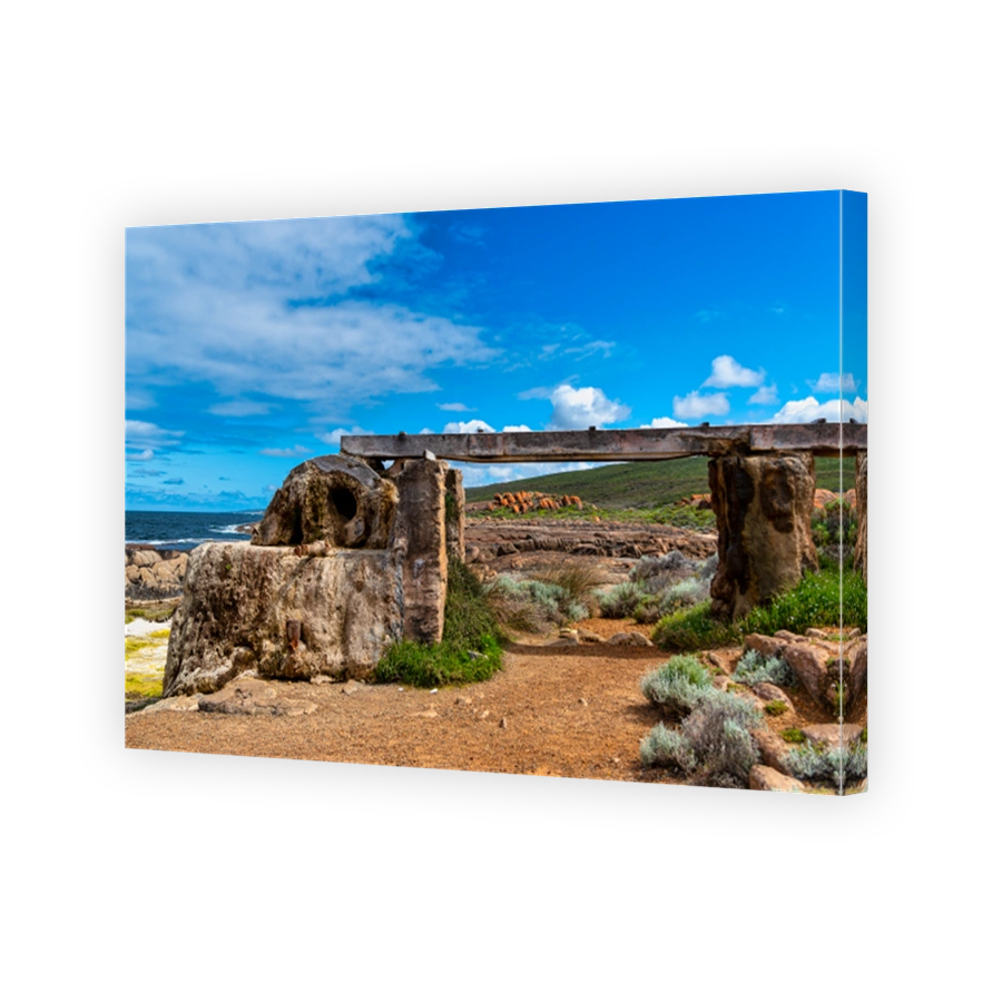 Cape Leeuwin water wheel, sometimes called the petrified water wheel, is a non-operating water wheel, near Cape Leeuwin, in the south-west of WA.