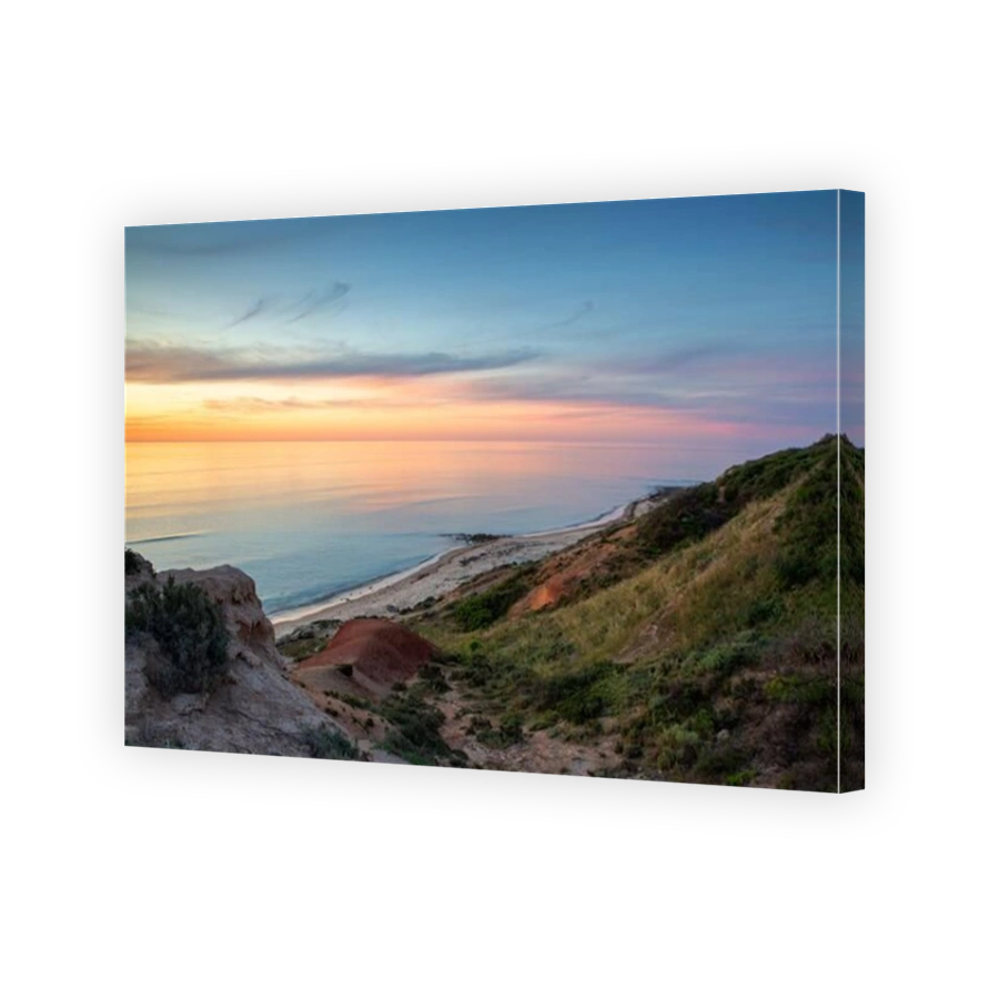 The beautiful Seaford beach at sunset in South Australia on November 2 2020
