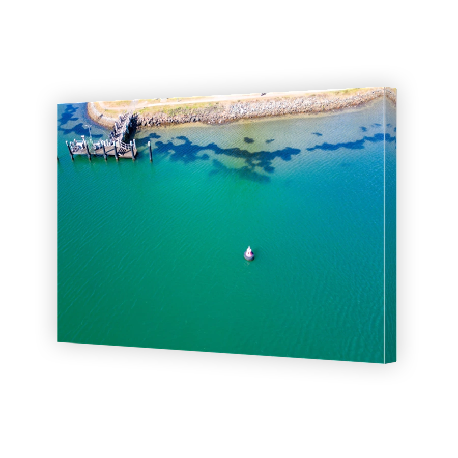 Aerial view of Port Macquarie in New South Wales, Australia, in sunny weather