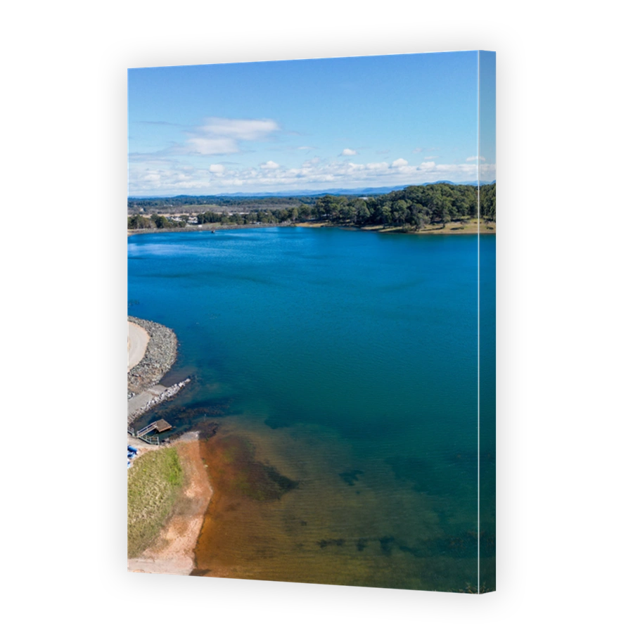 Vertical shot of Rosendahl Reserve in Port Macquarie, New South Wales, Australia