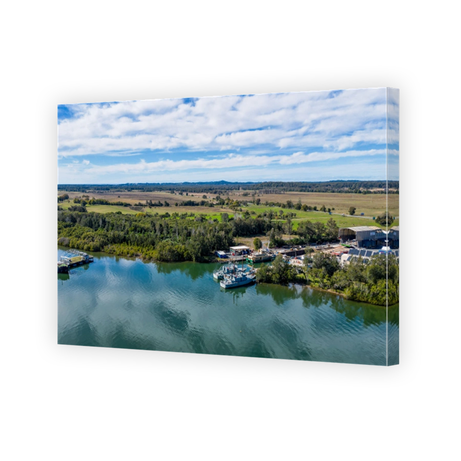 Scenic shot of the Hastings River in Port Macquarie, New South Wales, Australia