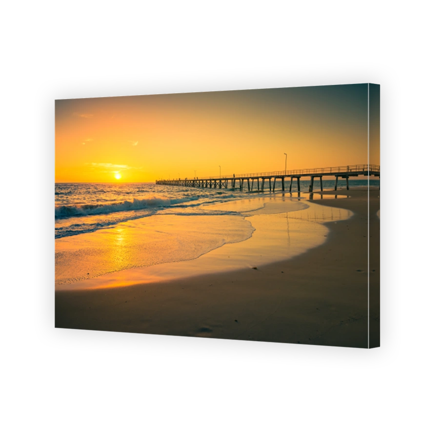 Port Noarlunga pier at sunset