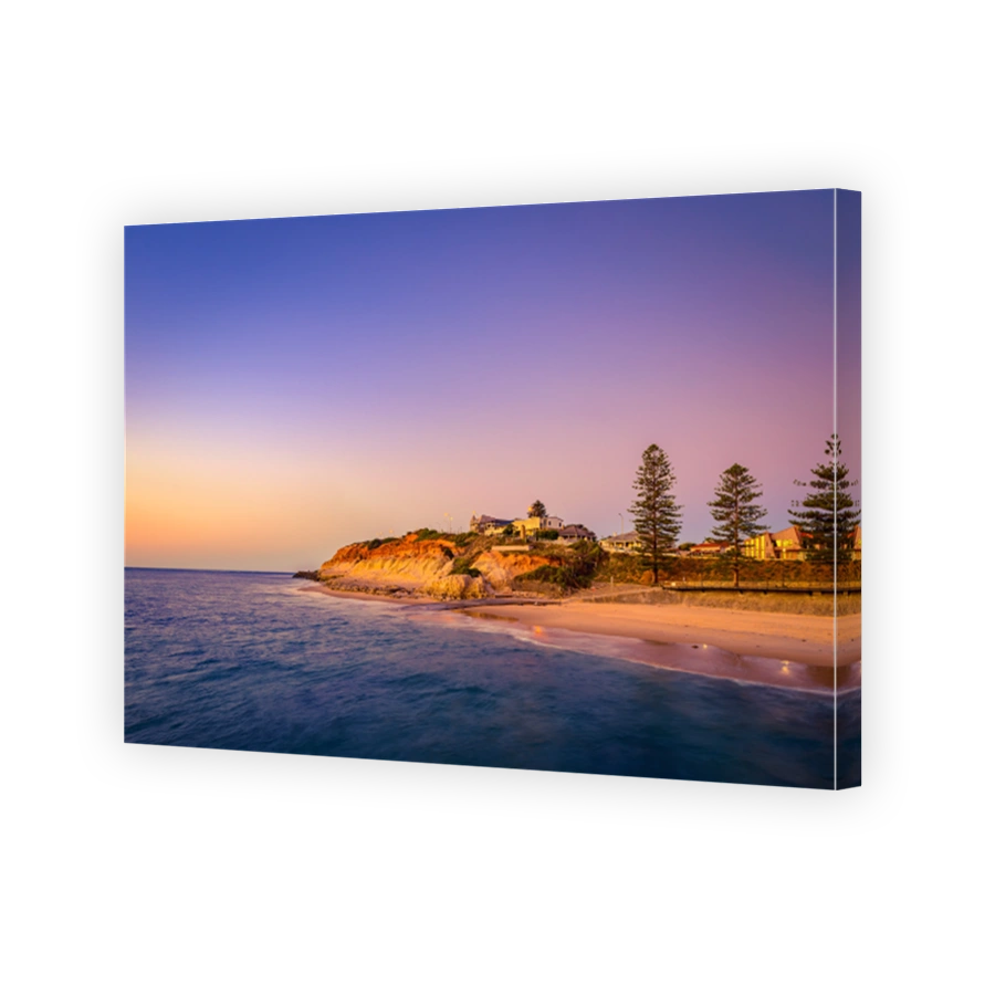Port Noarlunga coastline at dusk