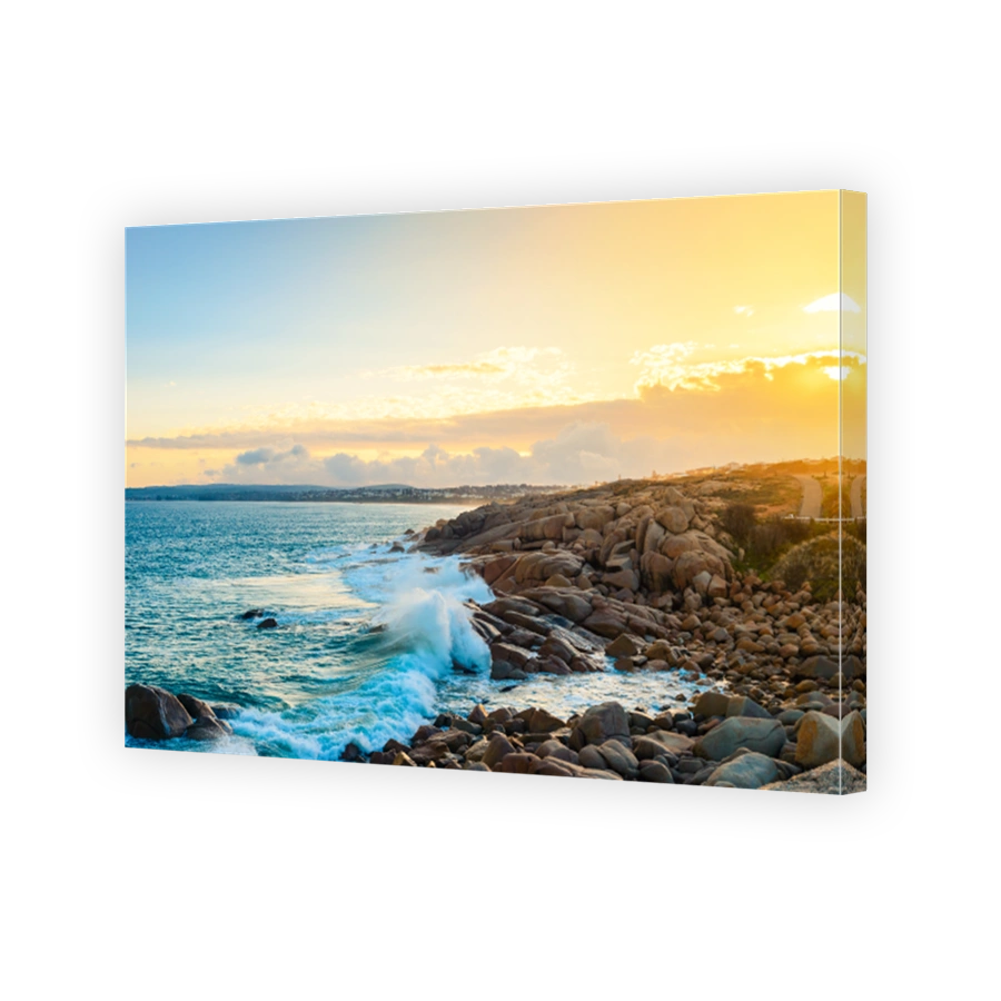 Port Elliot rugged coastline at sunset