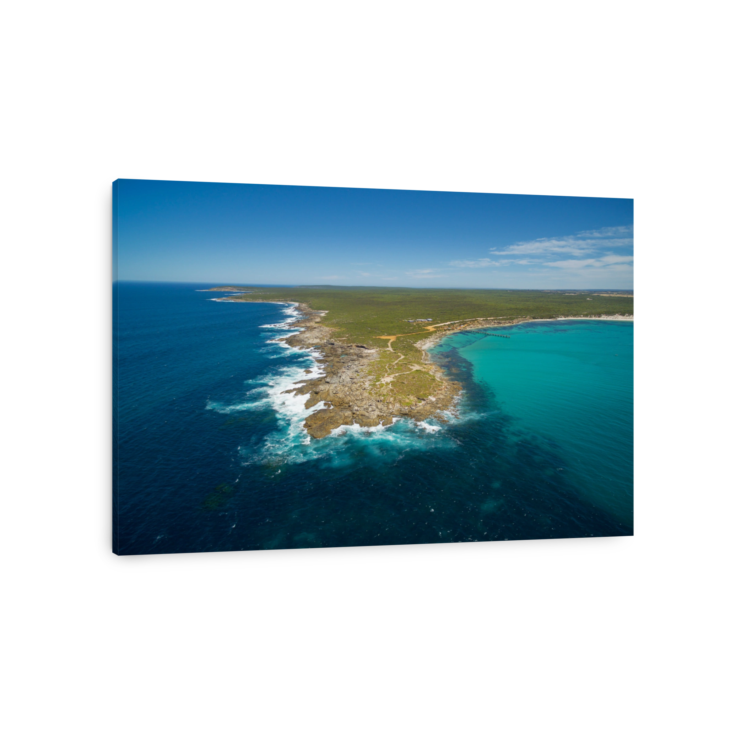 Vivonne Bay and Point Ellen, Kangaroo Island aerial view