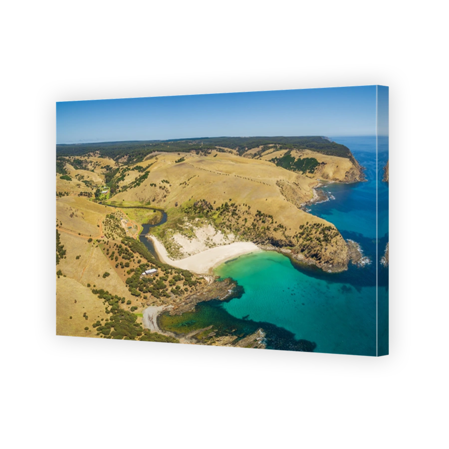 Aerial panorama of North Coast of Kangaroo Island, South Australia