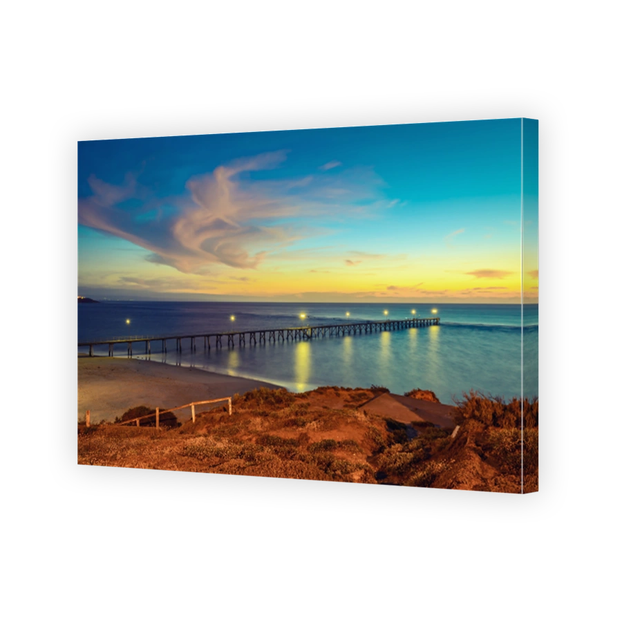 Port Noarlunga jetty at dusk