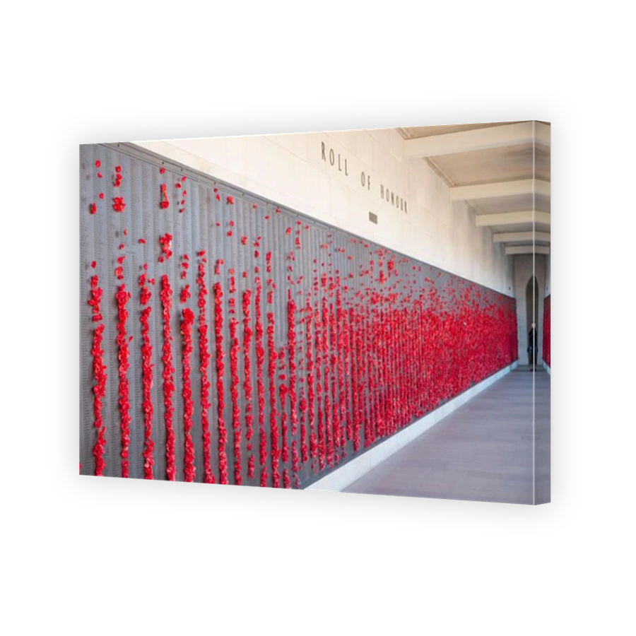 Roll of honour remembering those who have perished , Australian war memorial in Canberra,Australia