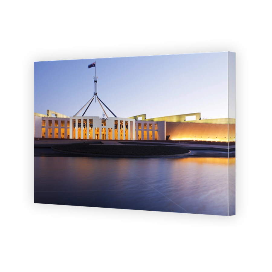 Canberra Australia Parliament House Twilight