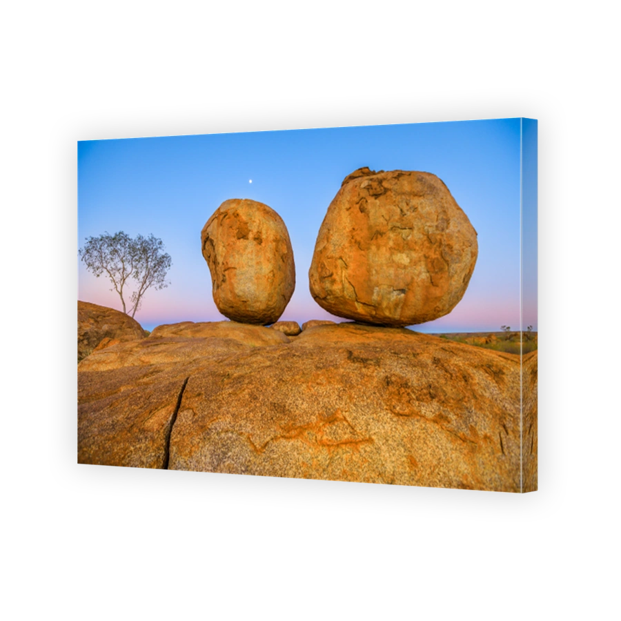 Devils Marbles at evening