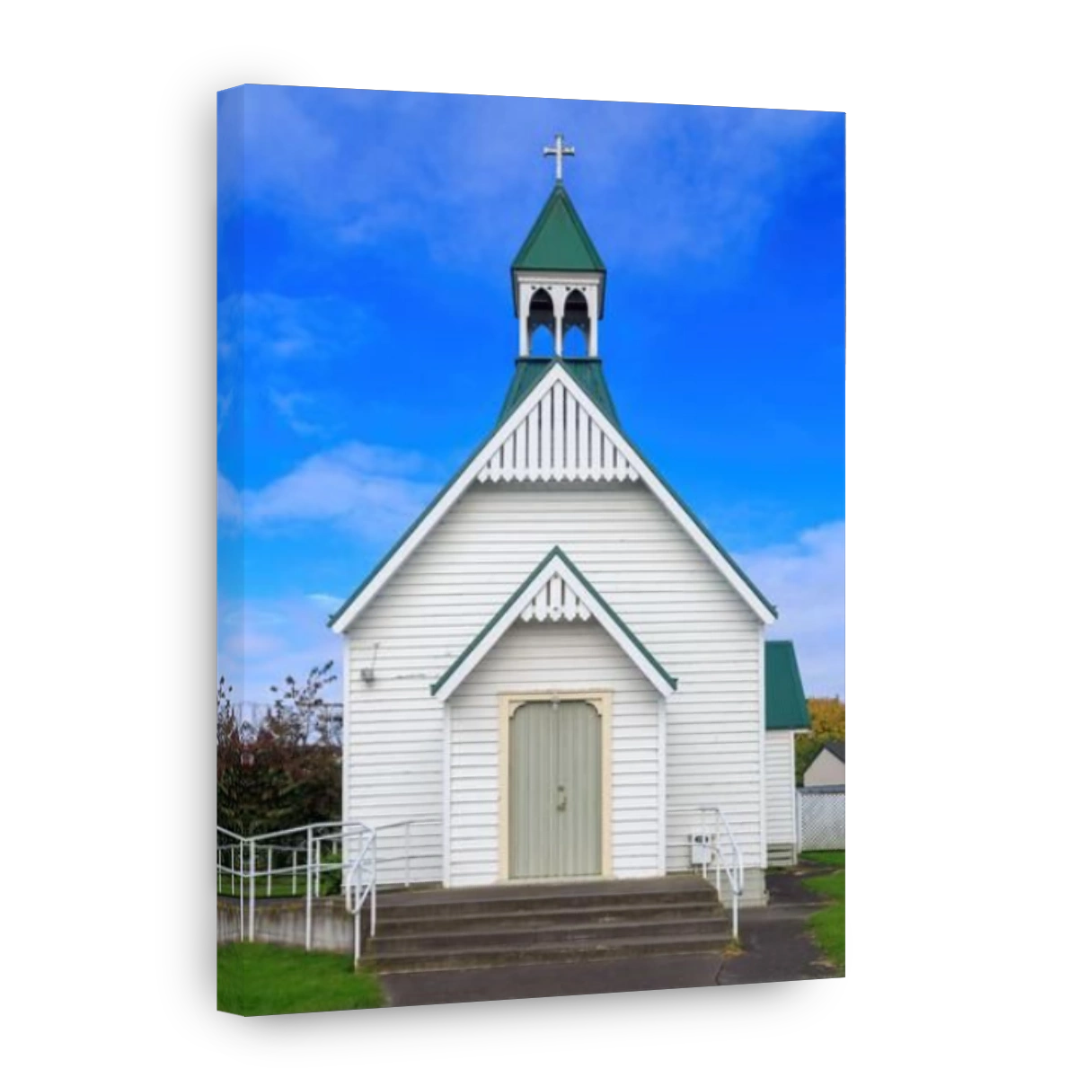 The historic wooden St. Thomas Church (1887) at Meeanee, a rural area just south of Napier, New Zealand