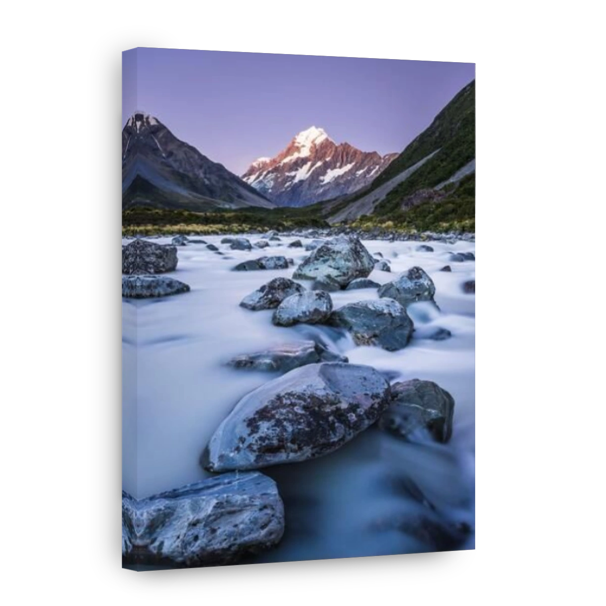 Hooker River and Aoraki Mount Cook, Aoraki Mount Cook National Park
