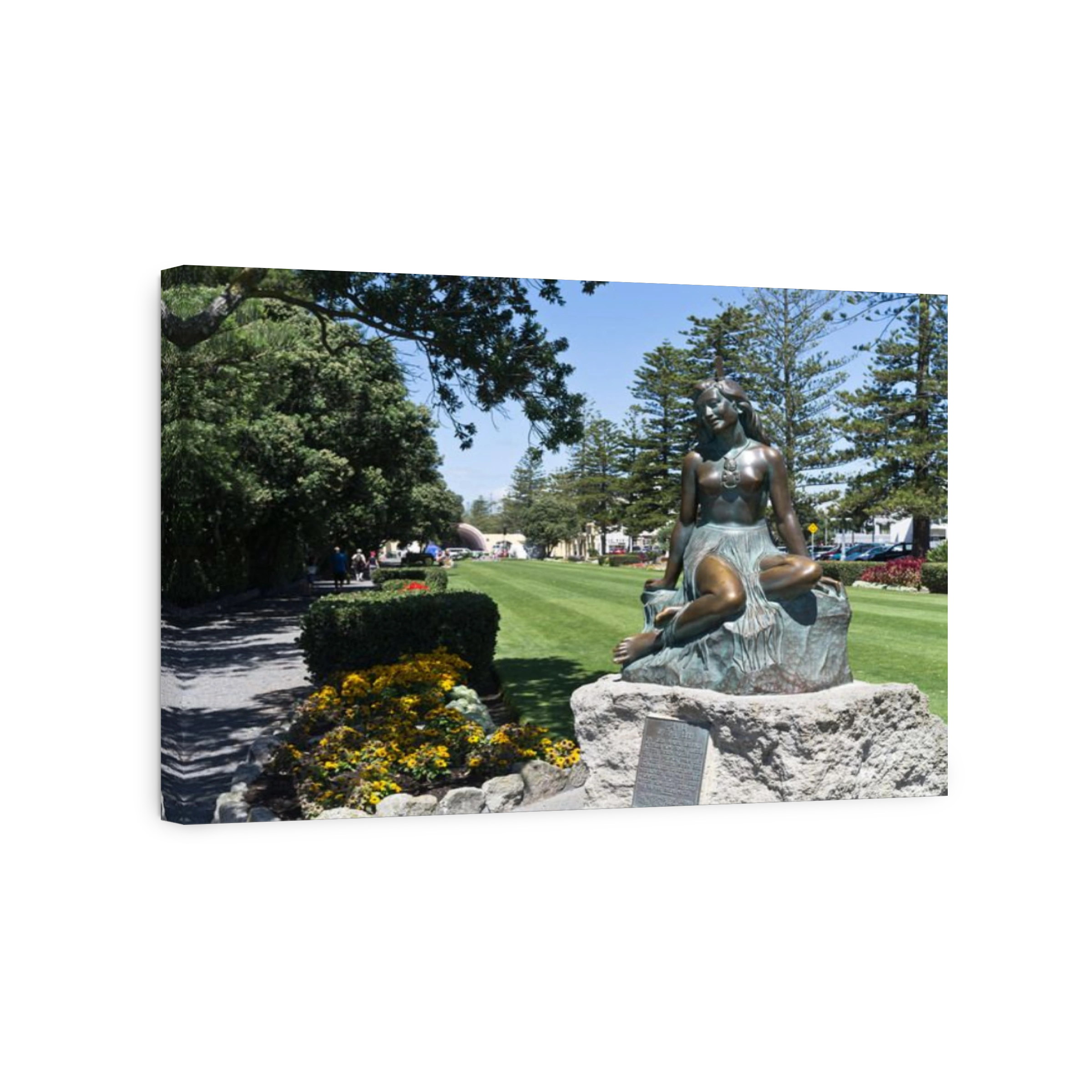 dh Marine Parade Gardens NAPIER NEW ZEALAND Pania of the Reef bronze statue gardens