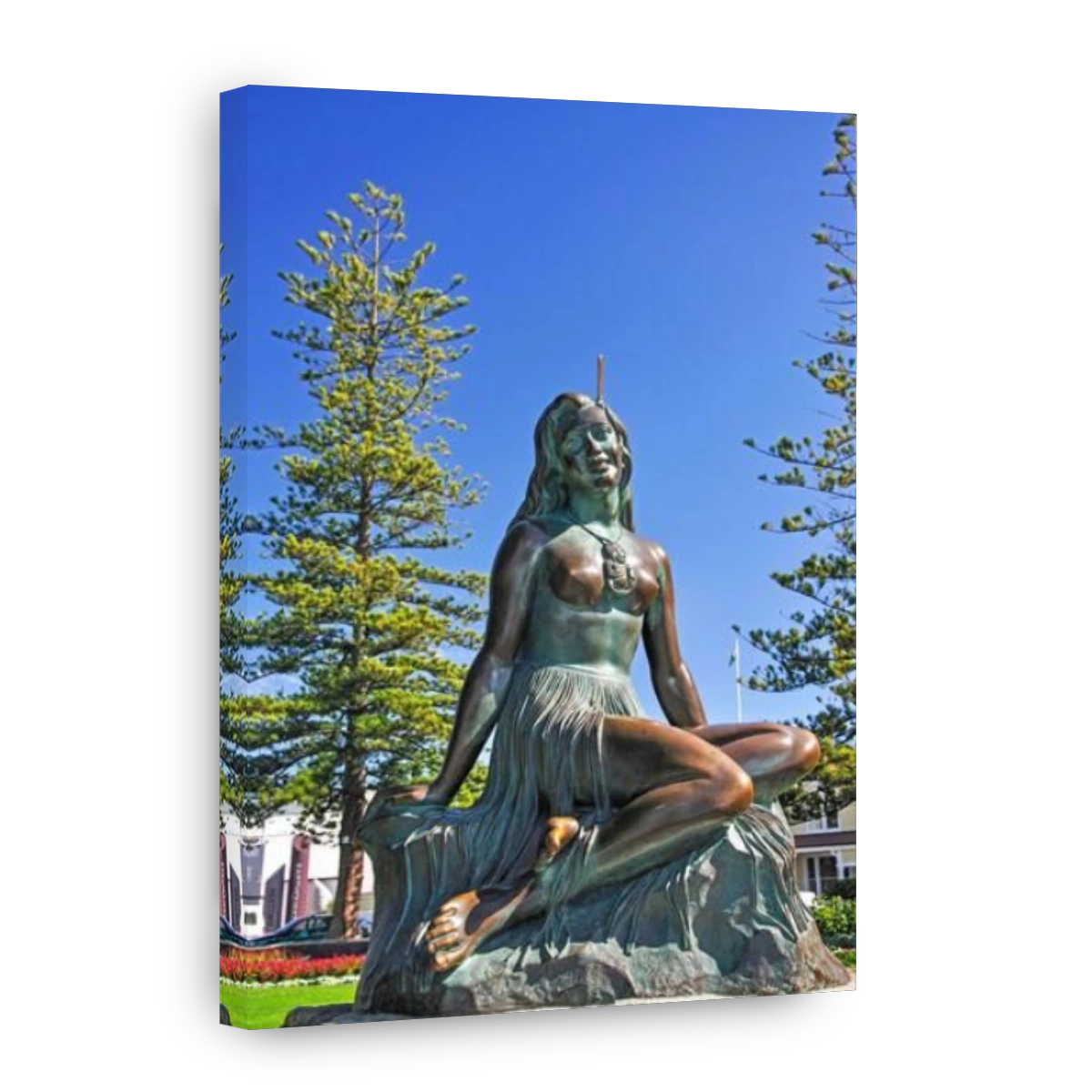 "Pania of the Reef" Maori maiden statue, Marine Parade Gardens, Marine Parade, Napier, Hawke's Bay, North Island, New Zealand
