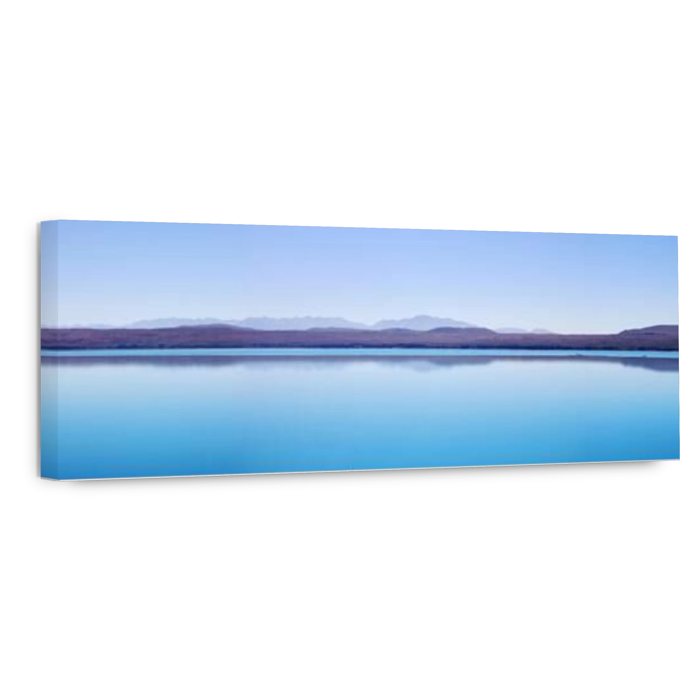 Panoramic view of the stunning Lake Pukaki in New Zealand, featuring a magnificent snow-capped mountain in the background