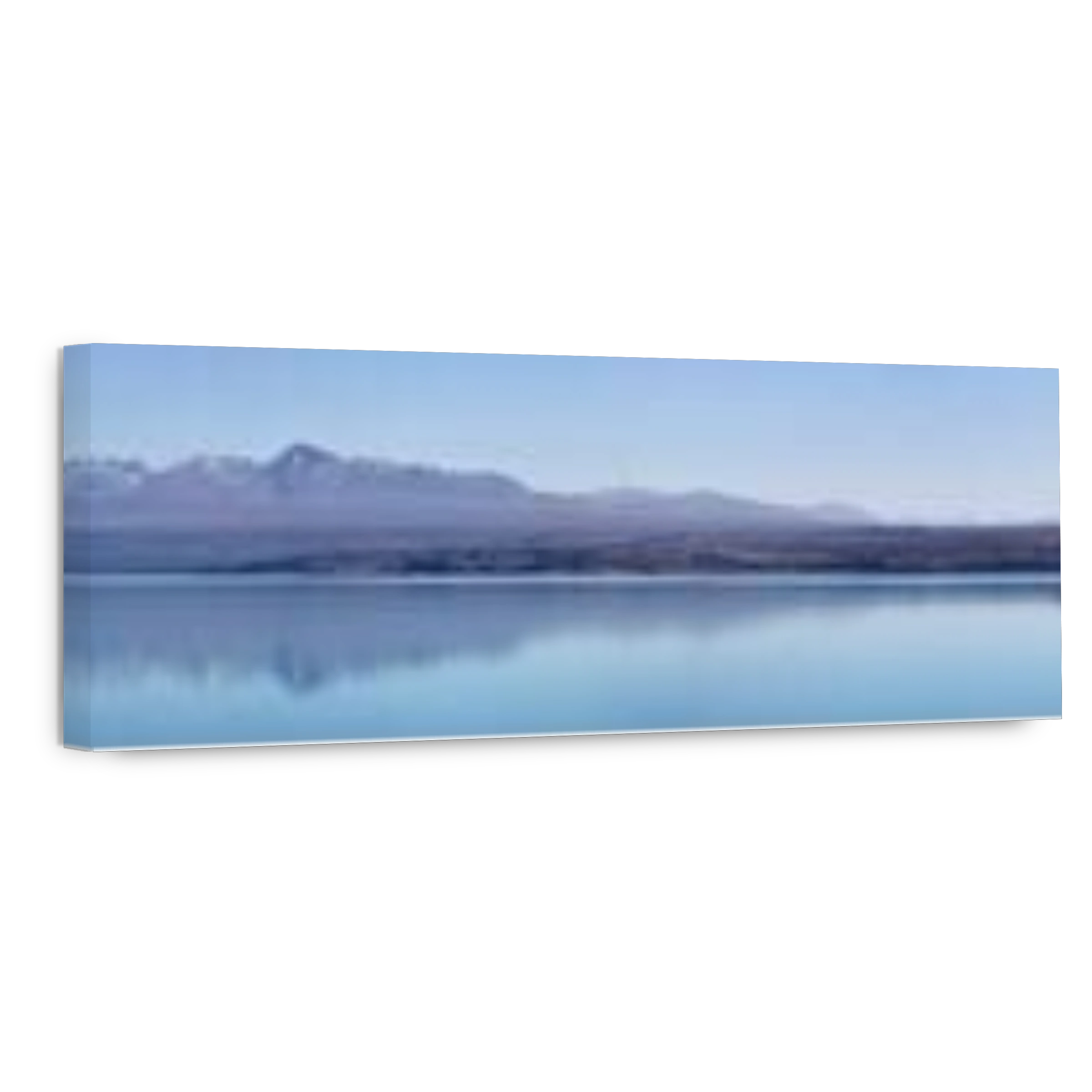 Panoramic view of the stunning Lake Pukaki in New Zealand, featuring a magnificent snow-capped mountain in the background